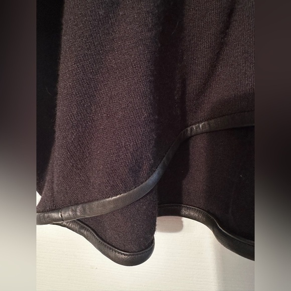 Alice + Olivia Stacey Bendet AIR SM Leather VTG Y2K BlK Short Sleeve Turtleneck - Picture 3 of 13